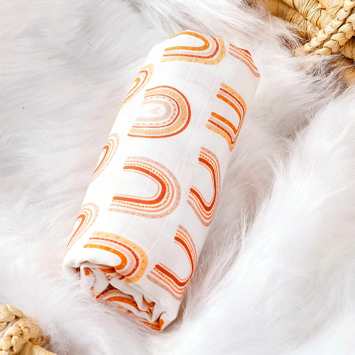 Baby Muslin Swaddle Blanket – Bamboo Cotton (120×110cm)